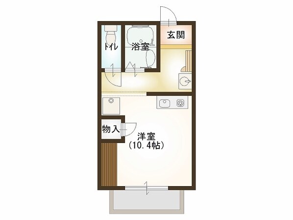 グリーンハートマンションの物件間取画像